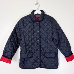 NWT Brooks Brothers Unisex Navy Insulated Thermal Quilted Jacket Sz Large 12-14
